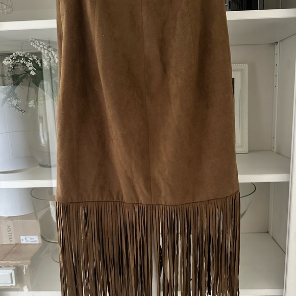REVOLVE TULAROSA DONNA FRINGE SKIRT - Picture 3 of 5